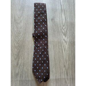 J.Crew Ludlow Brown Polka Dot Wool Mens Tie
